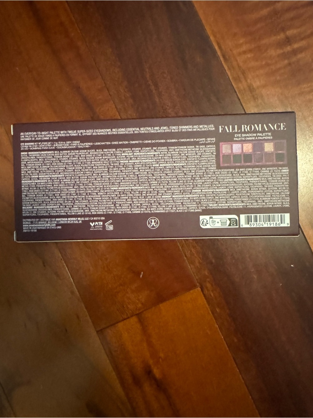 Anastasia Beverly Hills Plum & Gold Eye Shadow Palette Box - Picture 2 of 2
